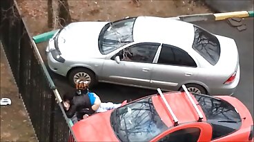 Sąsiedzi zerkają na międzyrasowy Love Sesh Alexis Fawx! nagie dupy